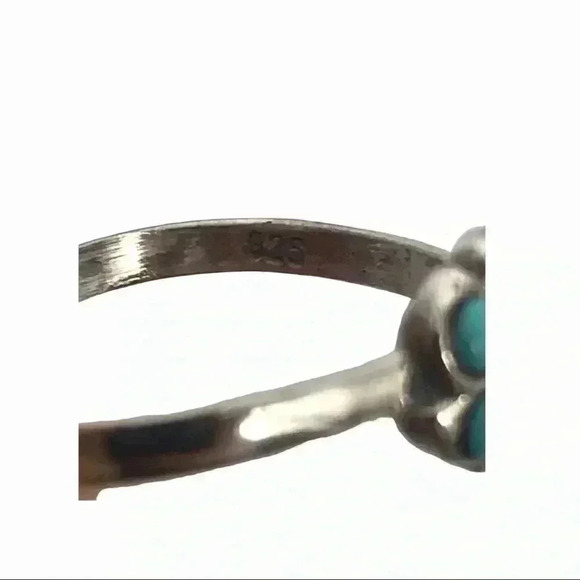 925 STERLING SILVER BEADED FLOWER ADJUSTABLE OPEN TOE RING SIZE XS - Picture 10 of 12